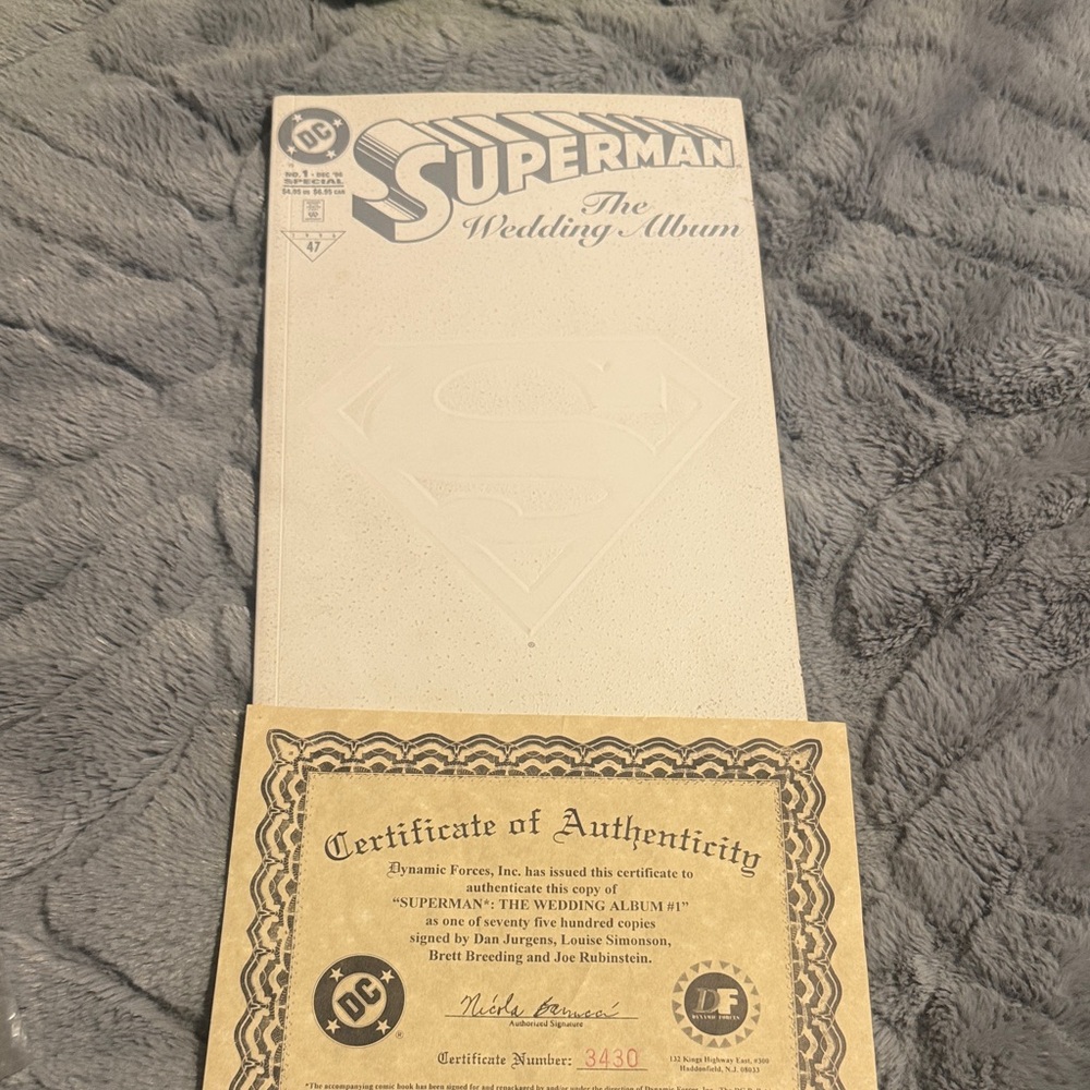 DC Comics Superman Wedding Special with Yellow and Red Logo